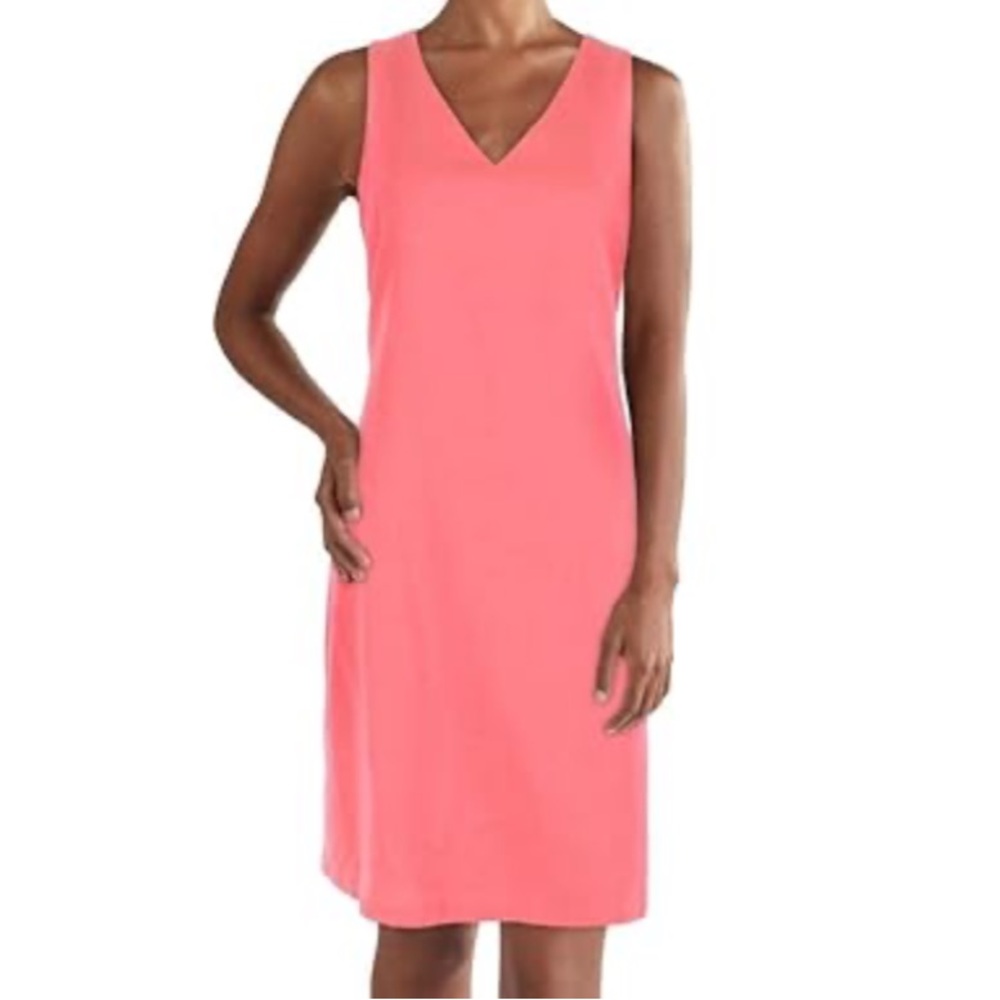 LAUREN RALPH LAUREN Sleeveless V-neck Shift Dress